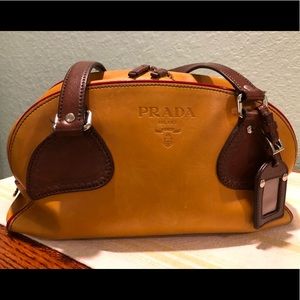 Prada leather bowler style bag